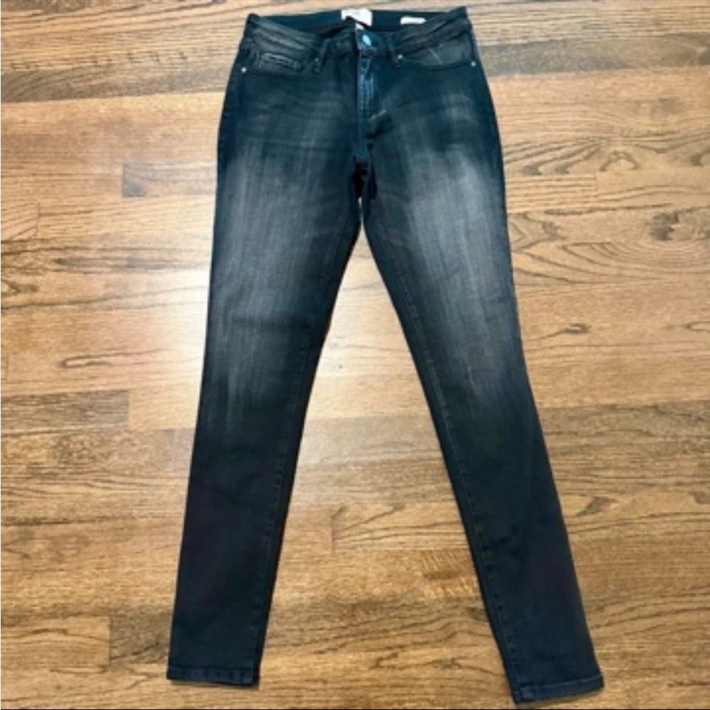 William Rast Skinny Jeans in Washed Black and Faded Blue